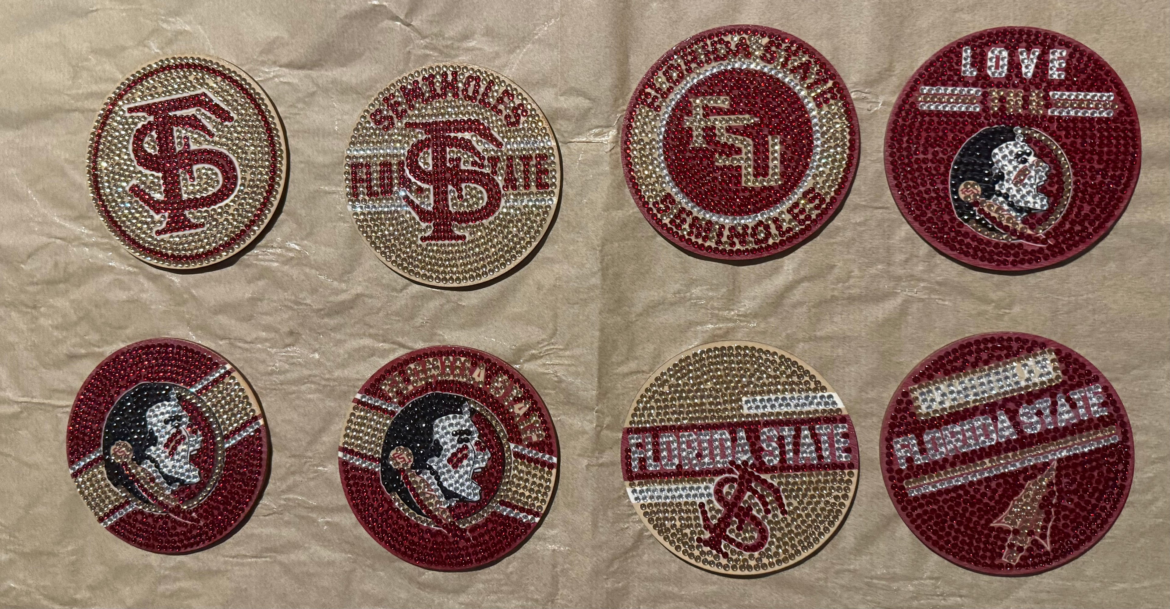 FSU coasters diamond art