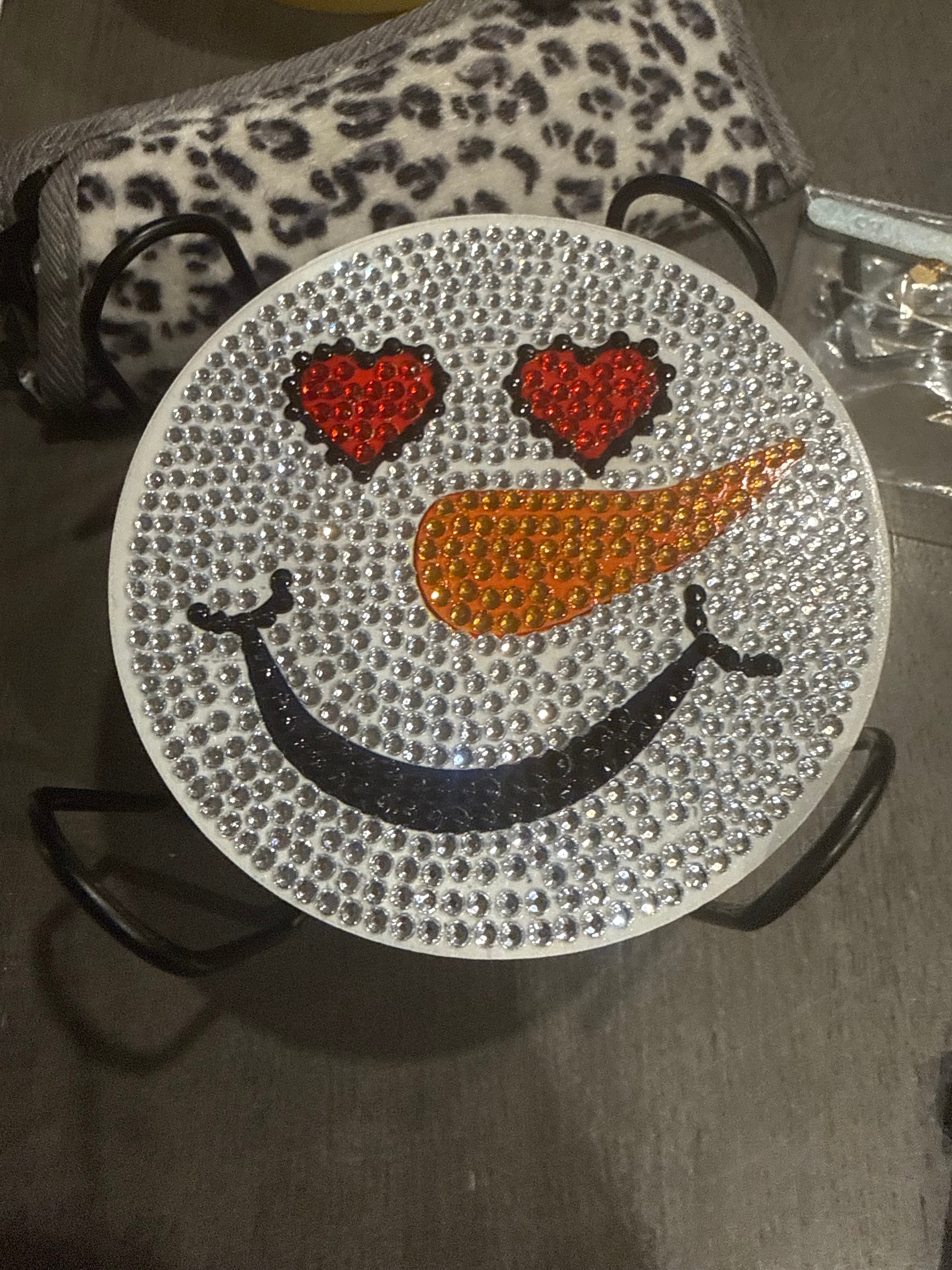 Snowman coasters